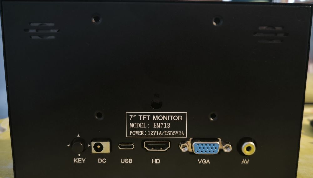 Mini Monitor 7" novo na caixa