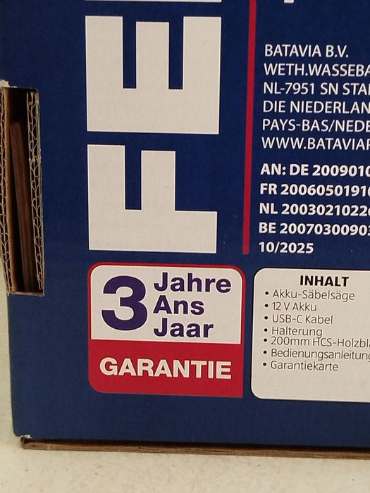 FERREX шабельна пилка 12V з Німеччини