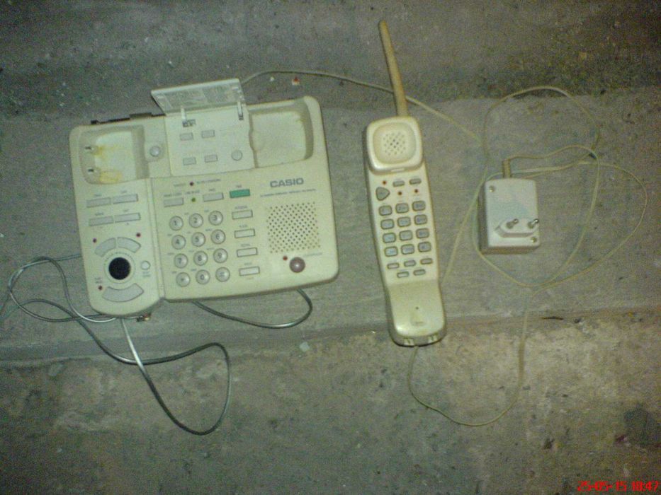 Telefon stacjonarny CasioTC-540 SB 41-390 słuchawka bezprzewo zasilacz