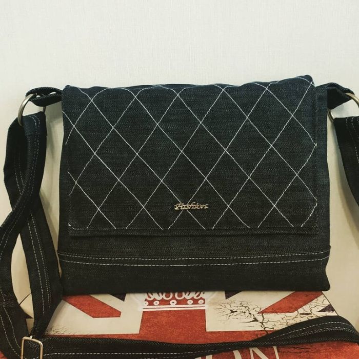 Jeansowa torebka / prezent/handmade /651