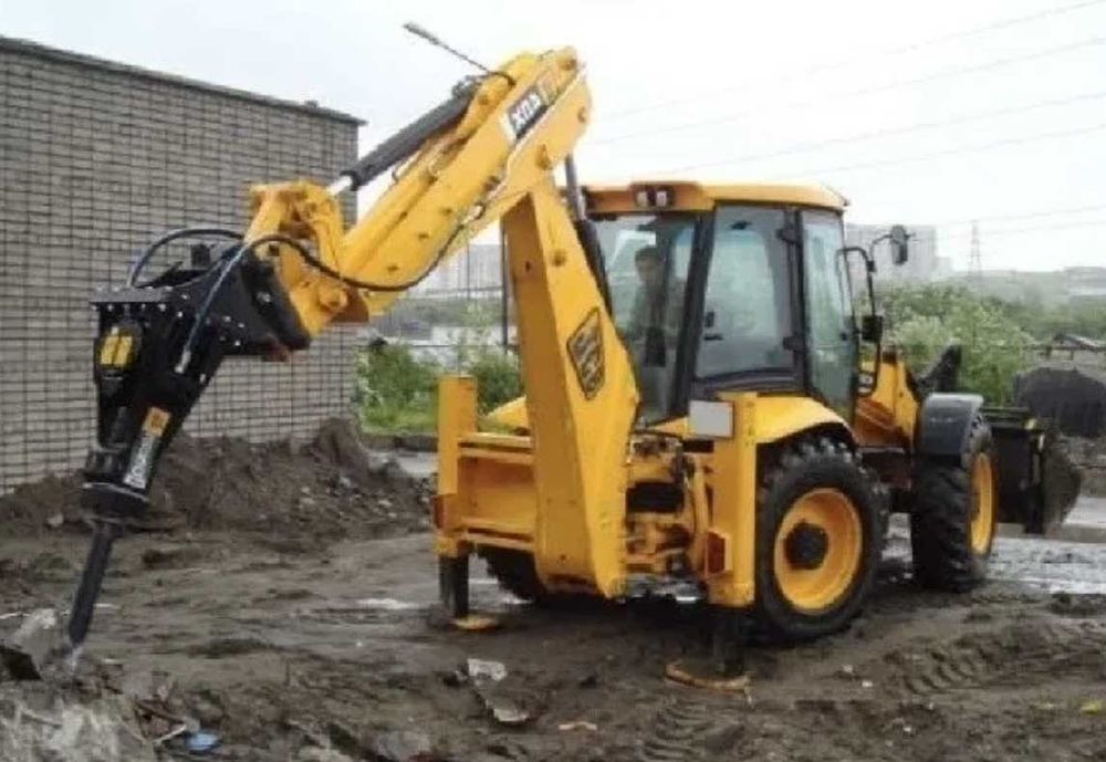 Аренда экскаватора Услуги JCB Гидромолот / Доставка сыпучих материалов