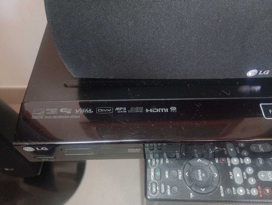 Home Cinema LG HT554 5.1 – Amplificador vendido, Colunas disponíveis!