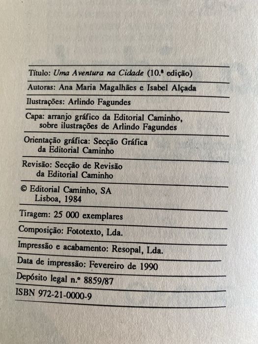 Livros de Uma Aventura e da Patricia