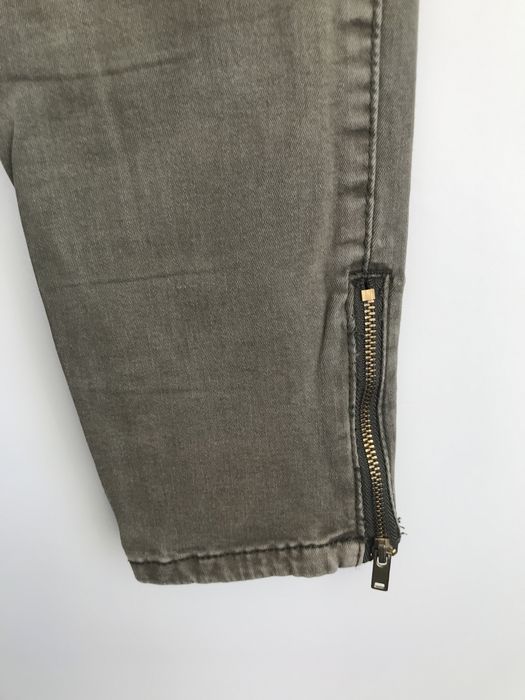 Khaki spodnie wysoki stan