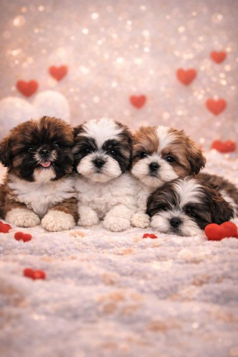 Śliczny Piesek Shih Tzu umaszczenie tricolor. Do małej negocjacji.