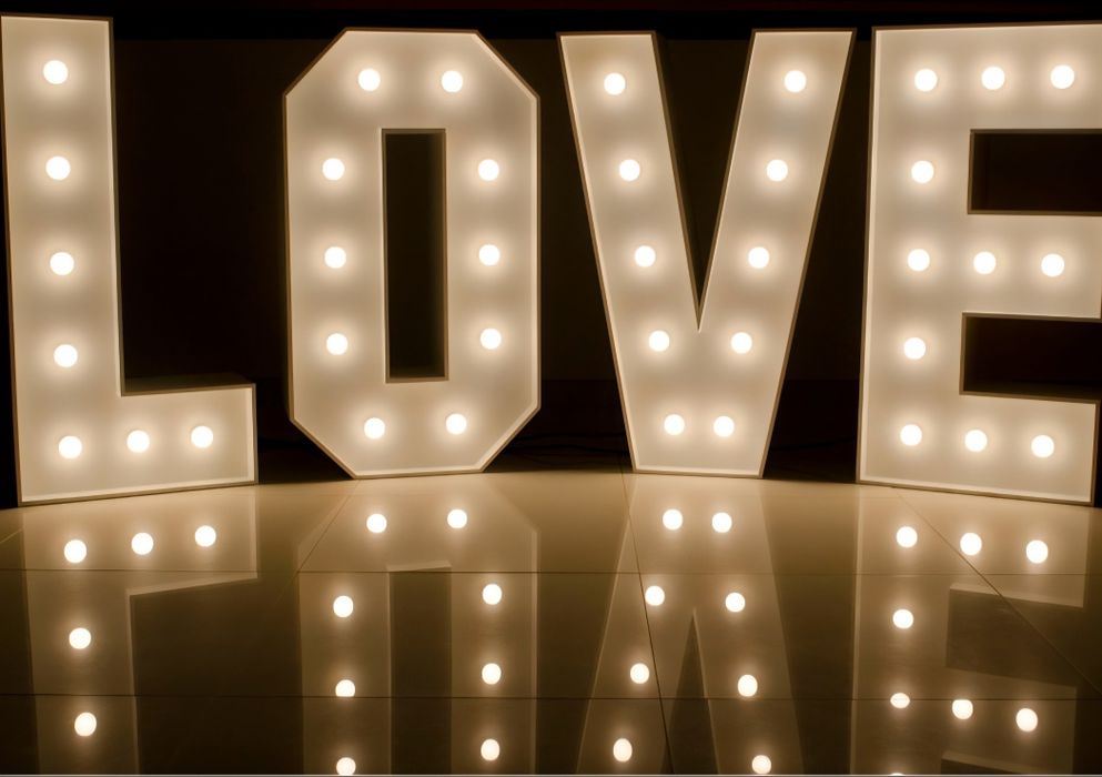 Napis LOVE LED , duże super efekt z transportem- na wesele , event