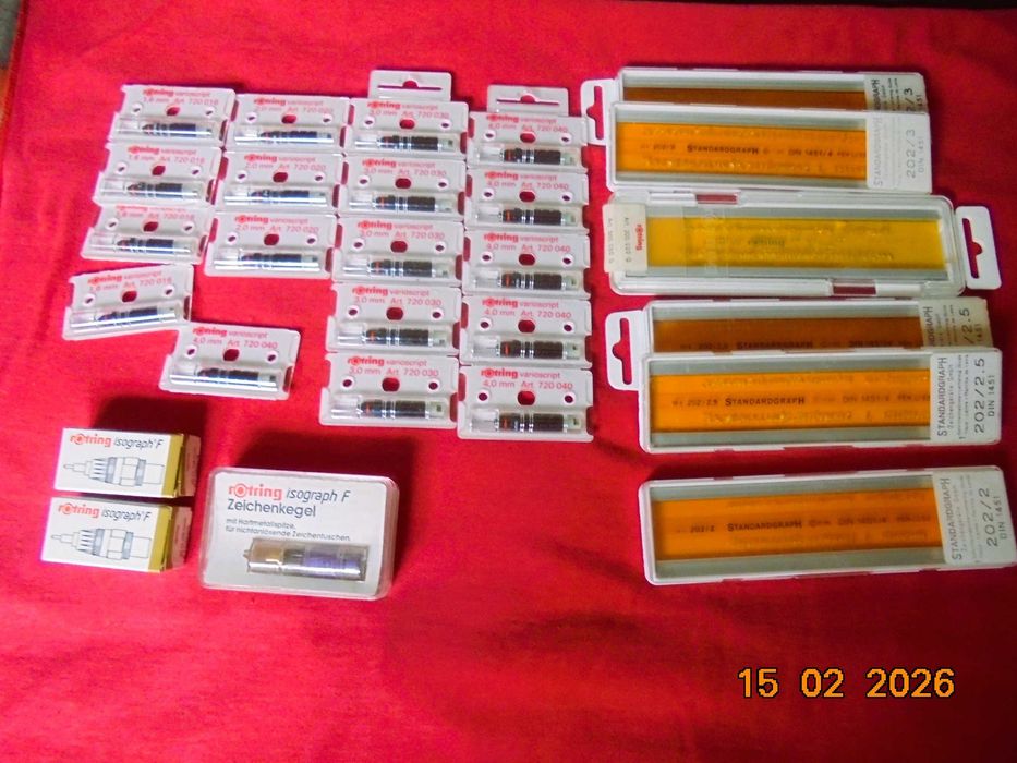 Ponteiras ROTRING e Escantilhões STANDRDGRAPH