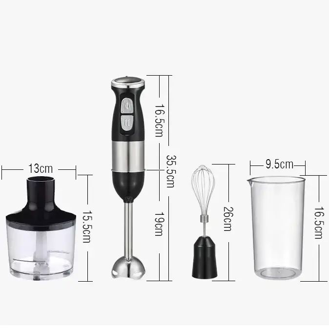 Блендер 4 в 1  BITEK BT-326 міксер кухонний комбайн подрібнювач 800 ВТ