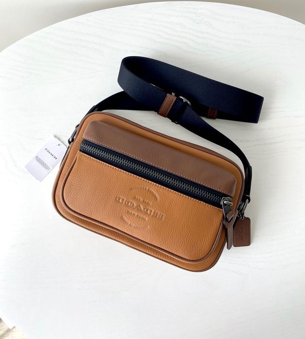 COACH Мужская кожаная сумка коуч оригинал чоловіча сумочка оригінал