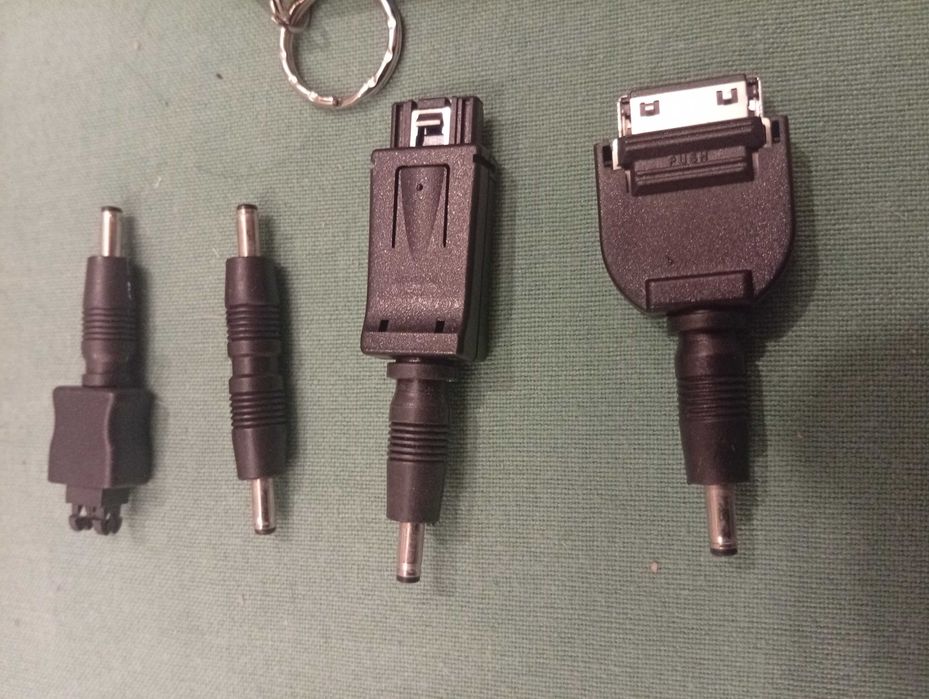 Various cable adapters or connectors and keychains446862686401351681
