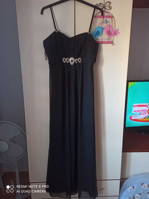 Suknia Pallo 44 długa czarna