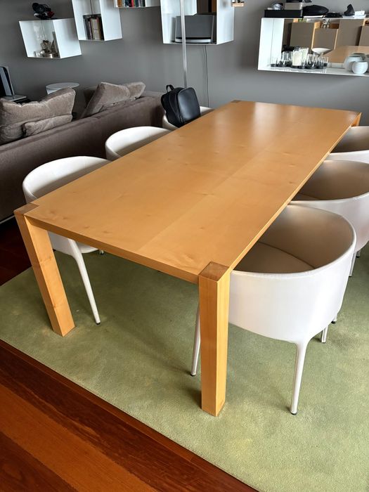 Mesa de Jantar Madeira Maciça Sicomoro