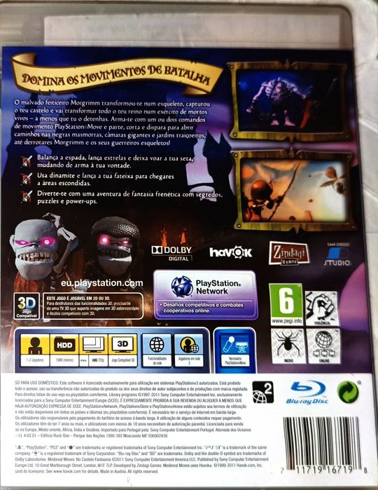 PS3• Medieval Moves -No Castelo Fantasma