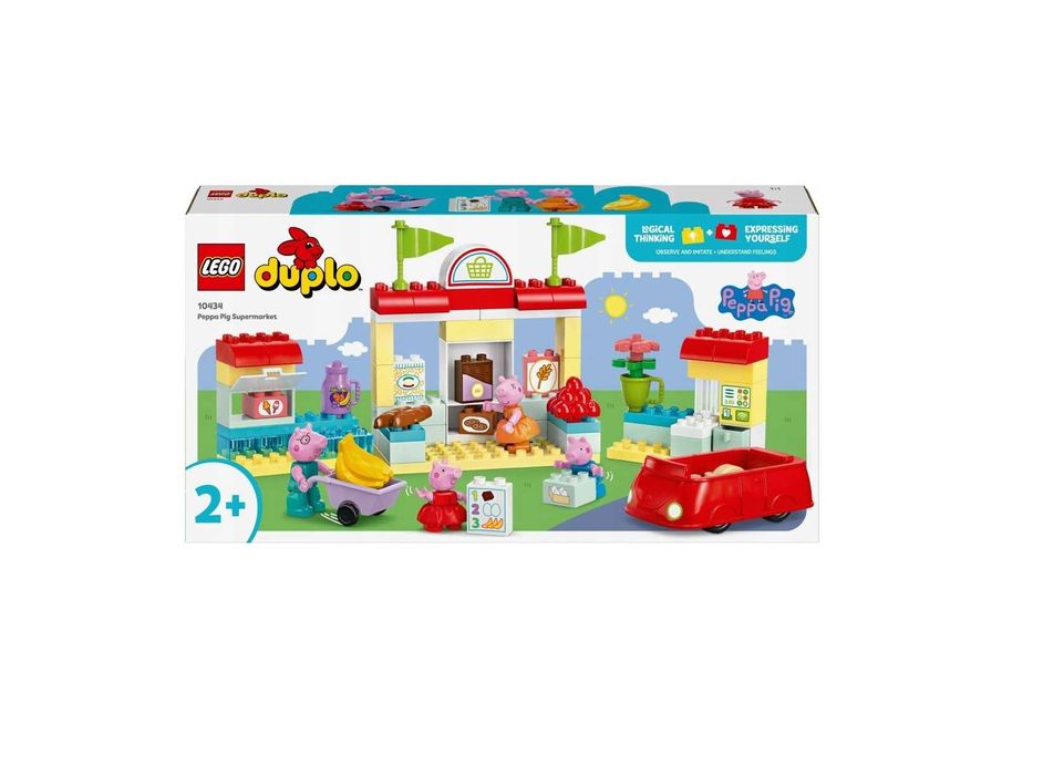 LEGO DUPLO Peppa Pig 10434 Peppa i Supermarket Klocki Duży Zestaw NOWE
