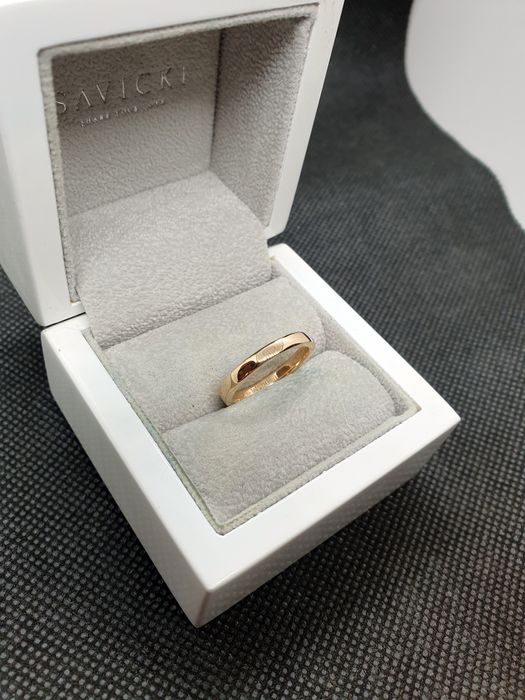 Złota 18-karatowa Obrączka