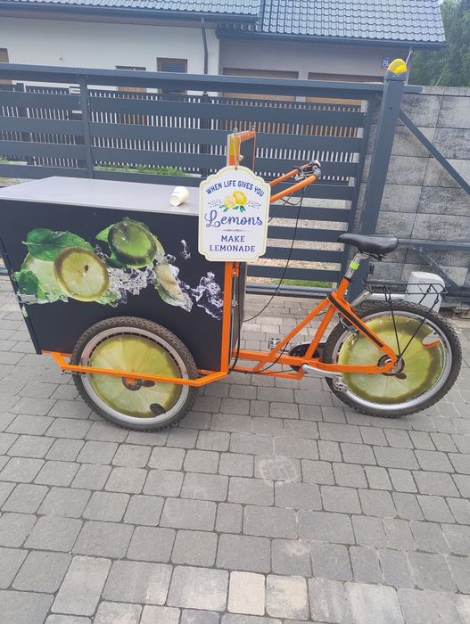 Rower riksza cargo gastronomiczny lemoniady
