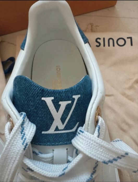 Louis Vuitton nowe, oryginalne, skórzane snikersy 38,5