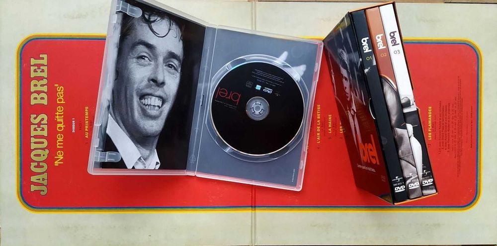 Jacques Brel - zestaw płyt CD + DVD + winyl podwójny