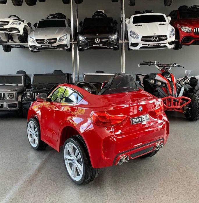 Samochód dla dziecka BMW X6 czerwony lakierowany! Na akumulator 12v