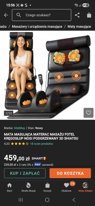 Sprzedam mate masujacą
