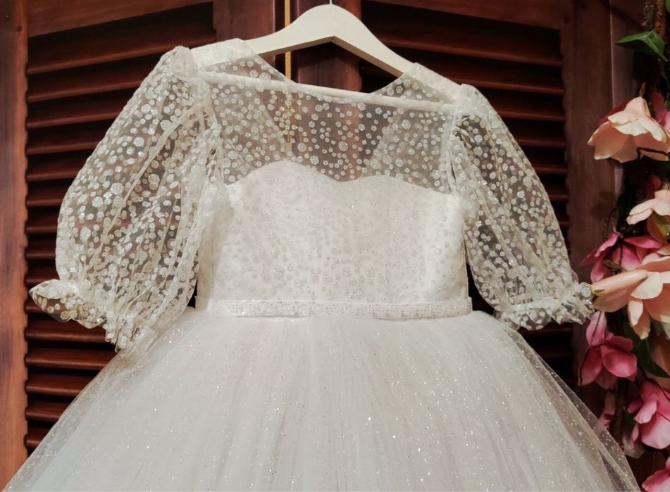 Біла сукня для дівчинки, 92 розмір, плаття сніжинка біле