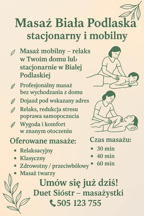Masaż Biała Podlaska i okolice