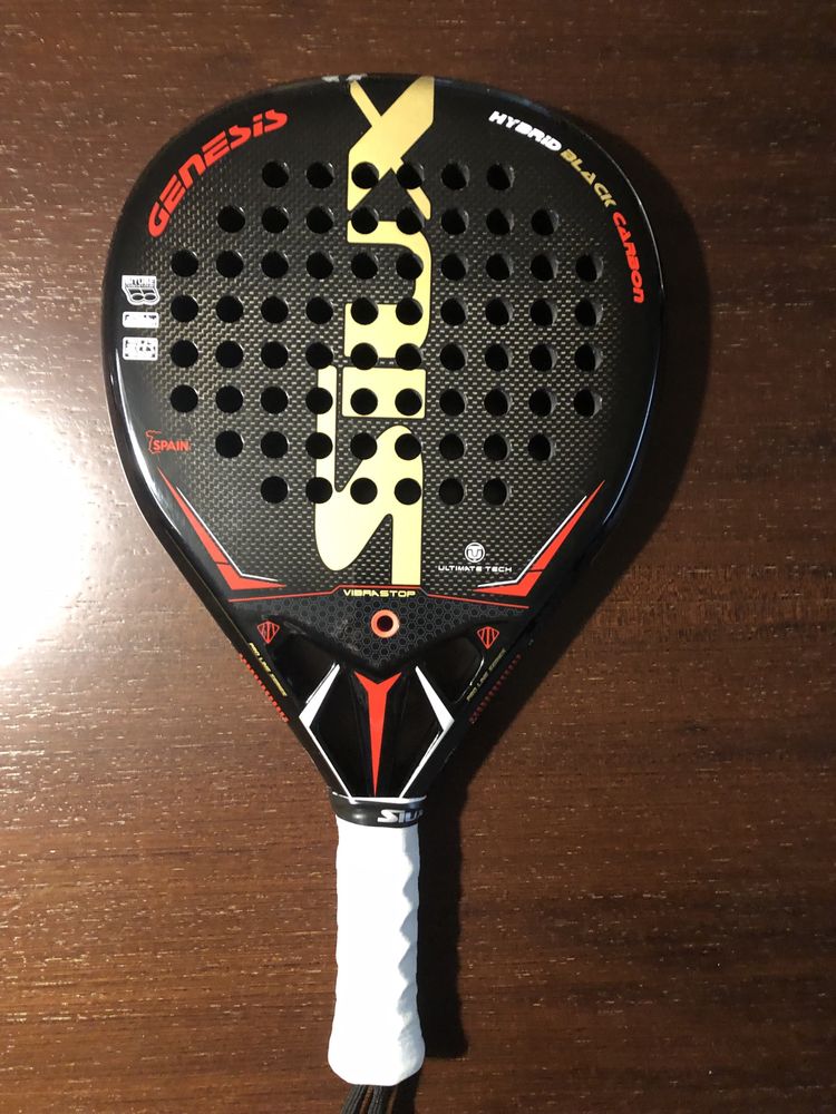 falta Masacre Expulsar a Raquete Padel SIUX GENESIS Hybrid Black Carbon Azurém • OLX Portugal