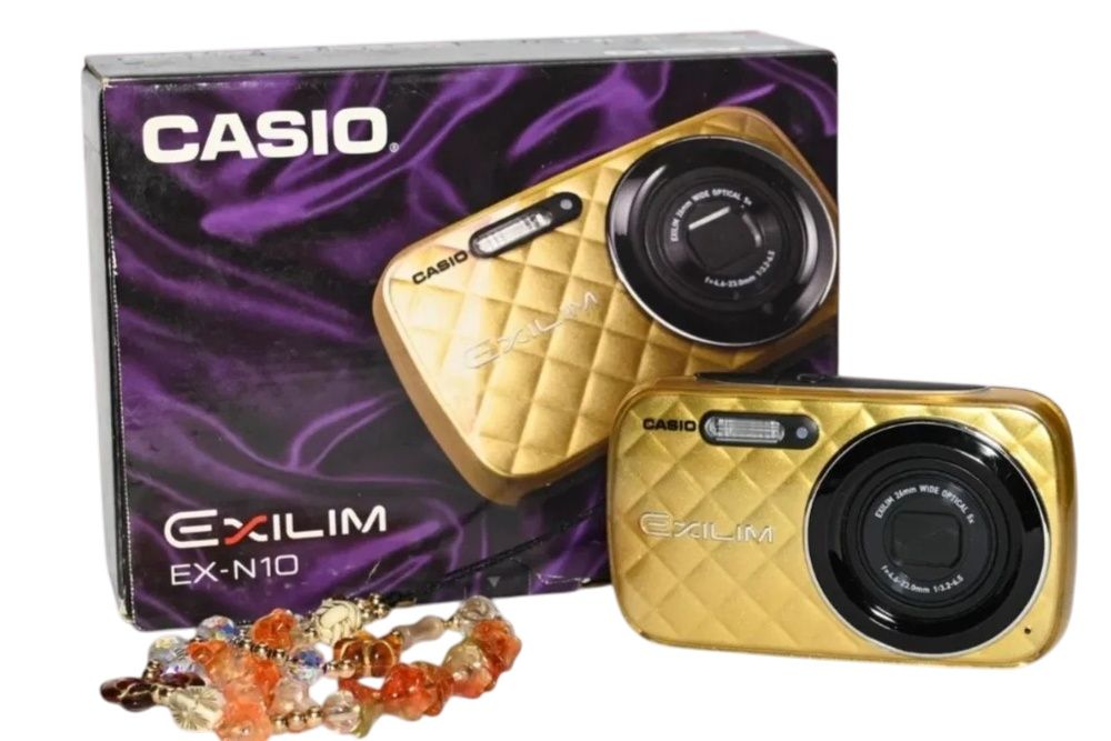 Złoty Casio Exilim EX-N10 Aparat Cyfrowy y2k ixus g7x  kompaktowy 16.1 Mpx