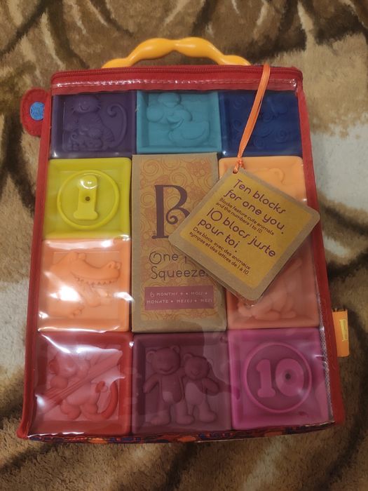 Кубики Battat Порахуй-ка! силіконові 10шт BX1002Z batat kiddisvit