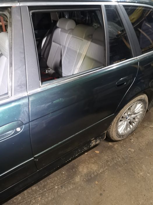 BMW E39 touring kombi drzwi lewe tył Oxfordgruen 2 430/6