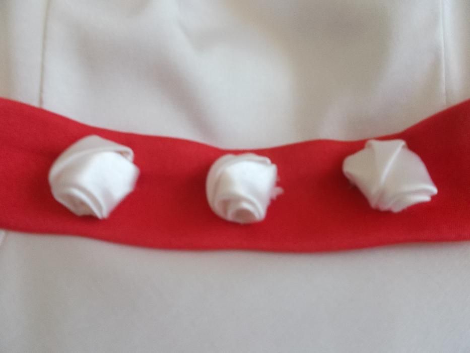 Piękna sukienka na wesele ekri 40