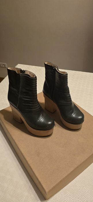 Botas da Xperimental verde-escuras