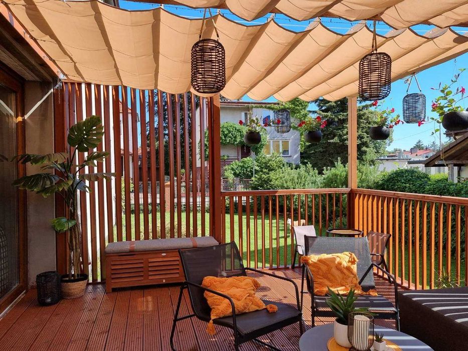 Zadaszenie materiałowe, roleta rzymska, pergola, żagiel, zasłony