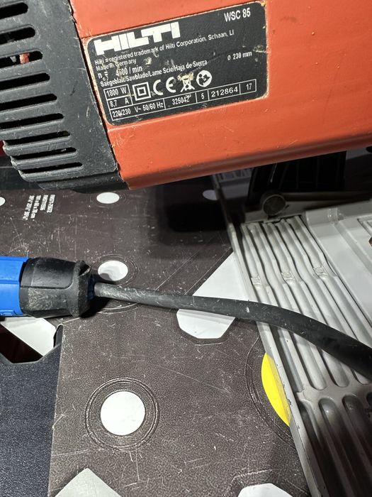 Hilti WSC 85 монтажна дискова пила Хілті 1800W Циркулярная пила
