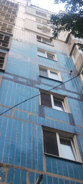 Висотні роботи, міжпанельні шви, козирьки.