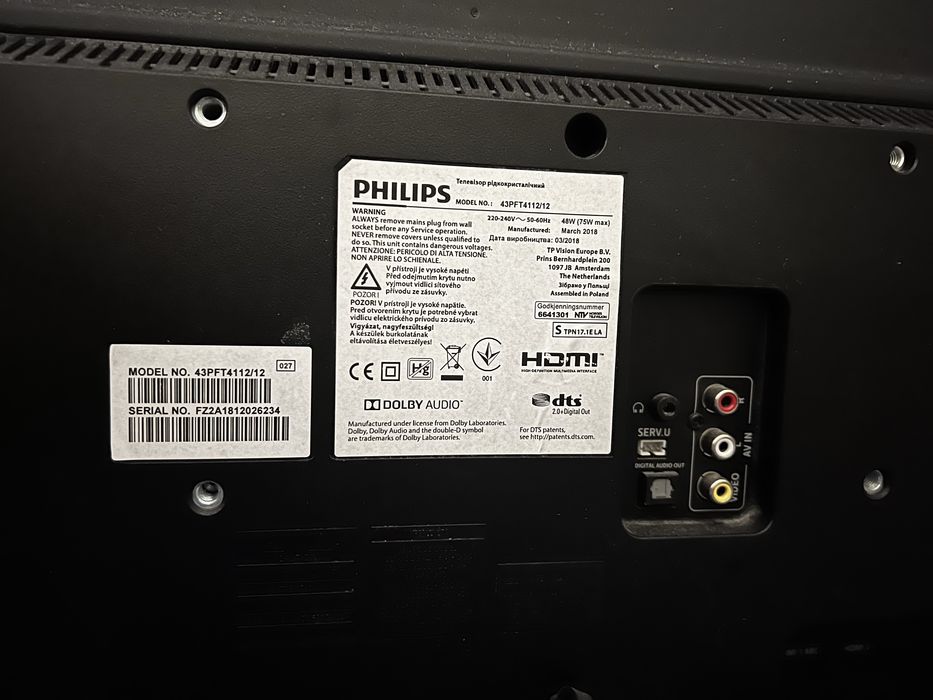 Telewizor Philips 43PFT4112/12