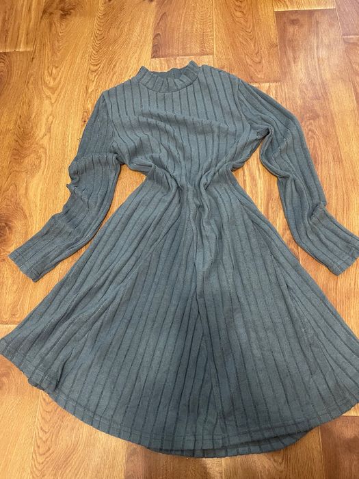 Плаття жіноче сіро-блакитне