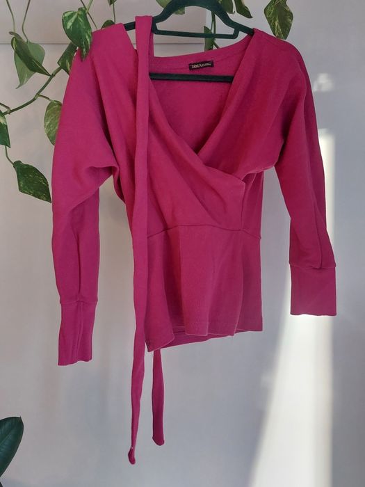 Różowa bluzka bawełniana