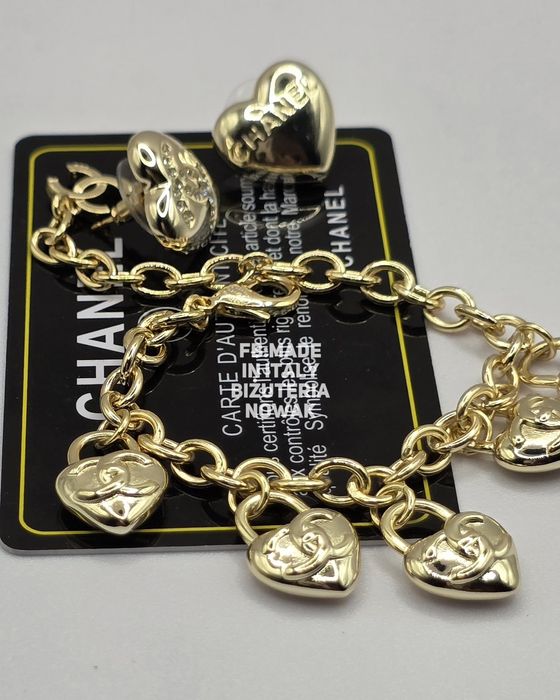 Bransoletka cc serca na Chanel