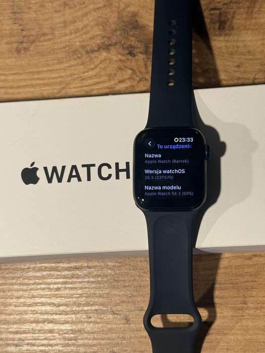Apple Watch SE 3 40 mm Czarny Gratis Pudełko Oryginalny Pasek