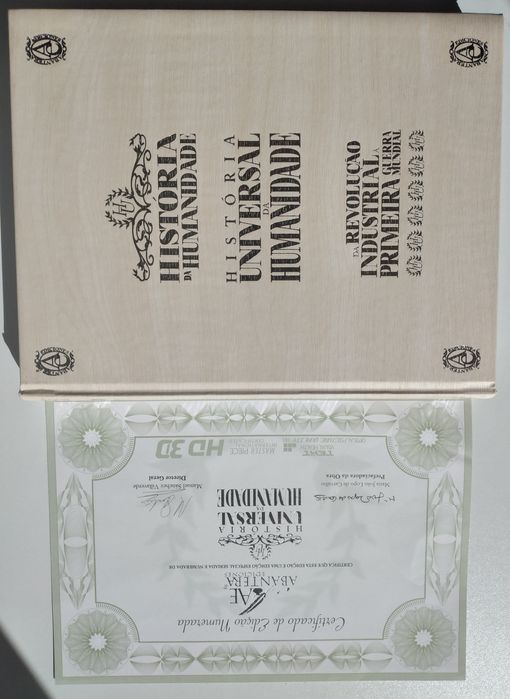 História Universal da Humanidade - 6 livros e estojo com 4 DVD'S novos