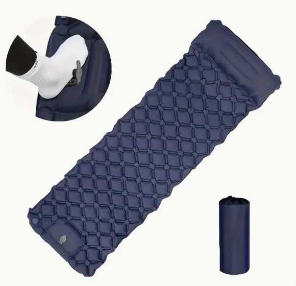 Składany Materac do Spania na Zewnątrz - granatowy