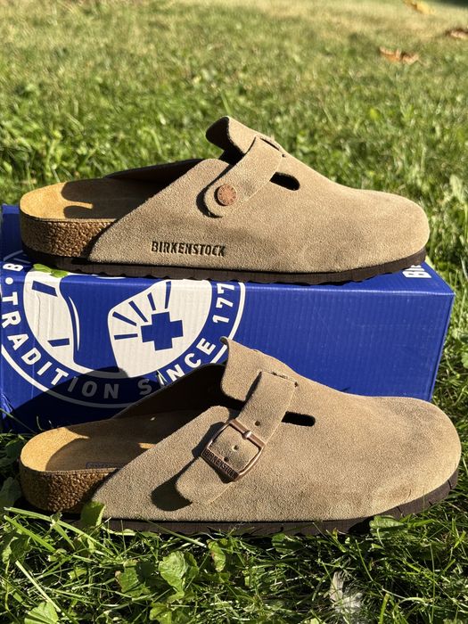 Шльопанці сабо клоги биркеншток Birkenstock boston биркеншток шкіряні