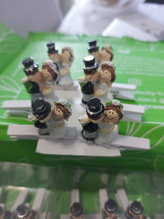 Spinacze para slubna