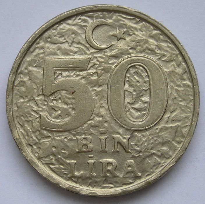 Turcja 50000 lirasi 1999 - Ataturk