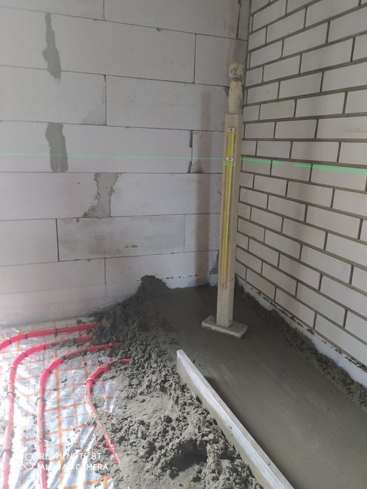 Полусухая, Машинная стяжка пола. Качество, гарантия