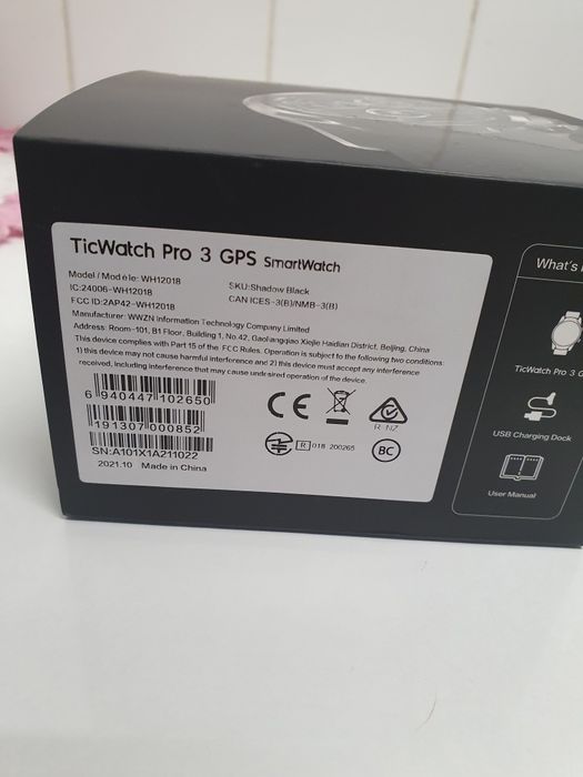 Vendo smartwatch TicWatch Pro 3 GPS como novo
