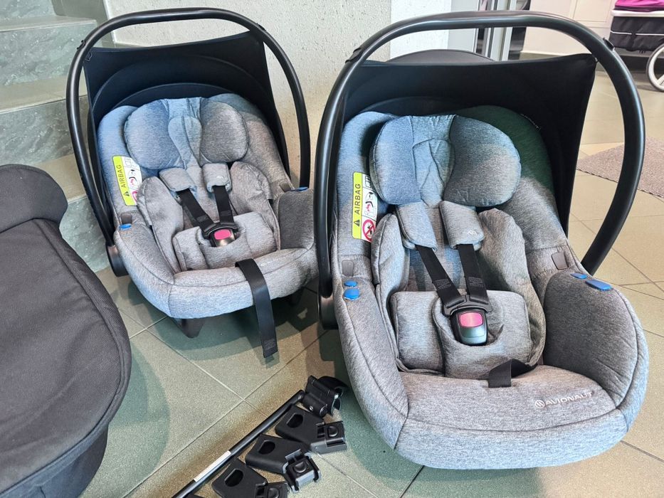 Wózek bliźniaczy 3w1 KOMIS