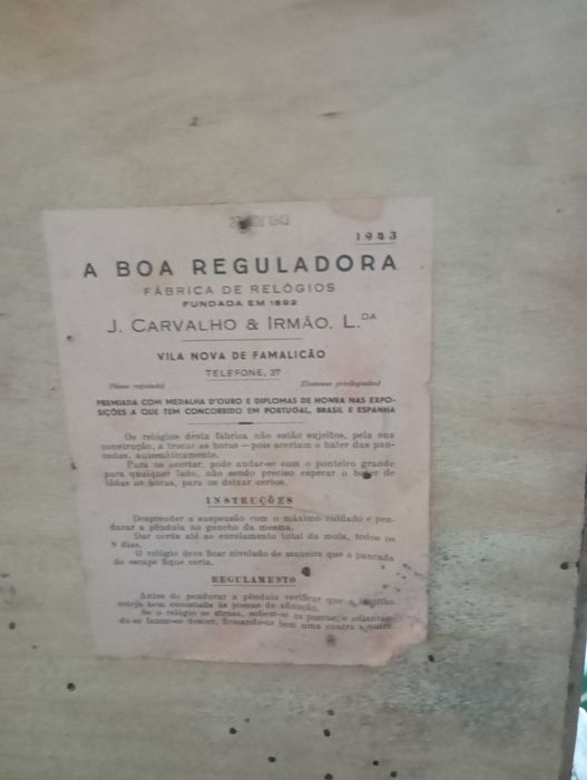 Relógio parede antigo