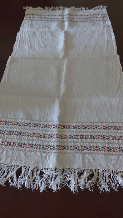 Toalhas Lavatório - linho, ponto de cruz